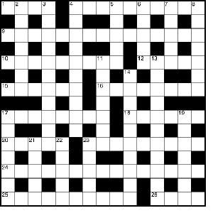 An example of a crossword puzzle